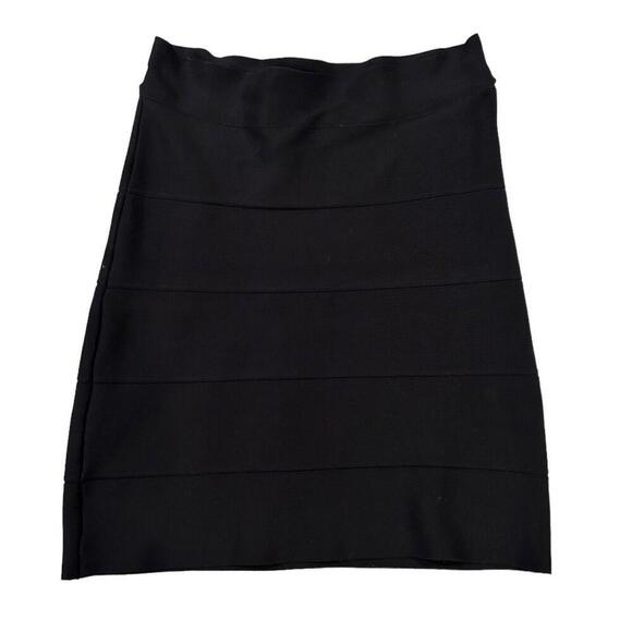 BCBGMAXAZRIA Black Simone Alexa Bandage Mini Skirt Small Y2K Bodycon - Picture 4 of 12